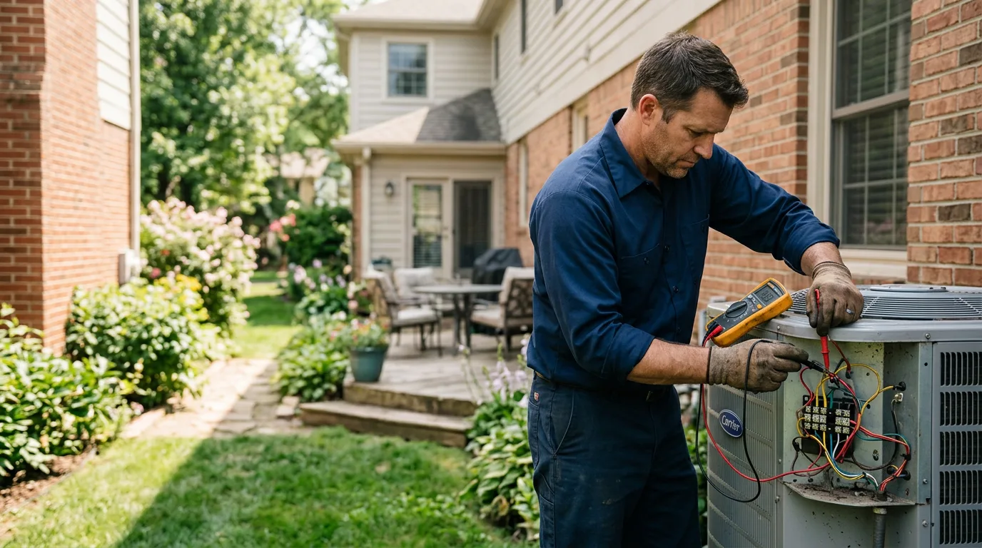 HVAC technician working near Sadieville, KY